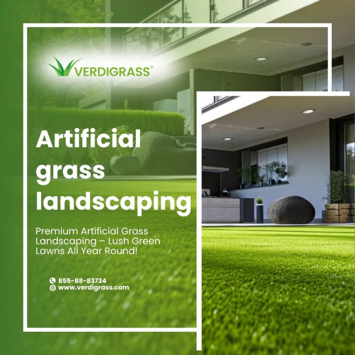 Premium Artificial Grass Landscaping – Lush Green Lawns All Year Round!