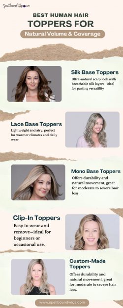 Best Human Hair Toppers for Natural Volume & Coverage