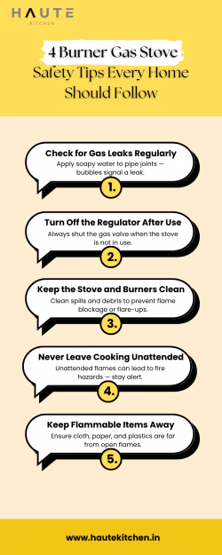 4 Burner Gas Stoves Safety Tips Every Home Should Follow
