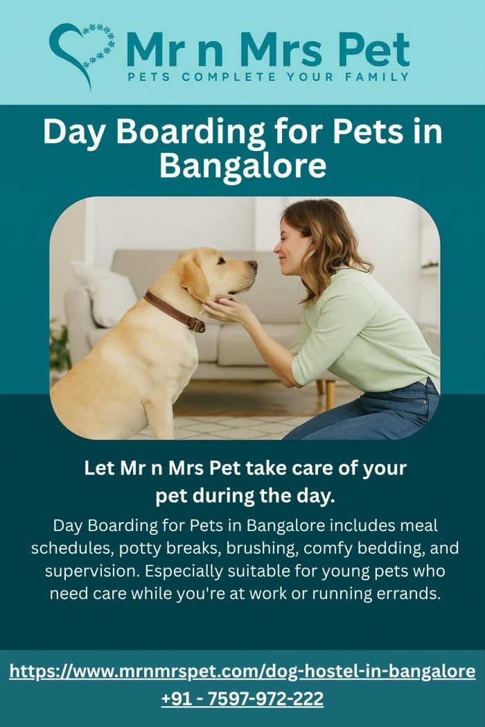 Day Boarding for Pets in Bangalore
