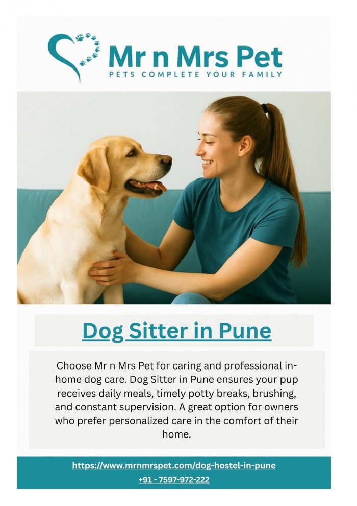 Dog Sitter in Pune