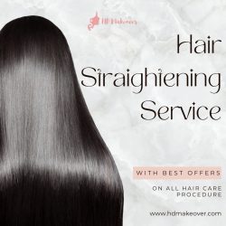 Achieve Effortlessly Straight Hair with Our Hair Straightening Service!