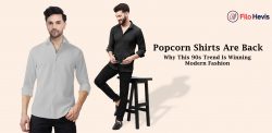 Popcorn Shirts Are Back: Why This 90s Trend Is Winning Modern Fashion