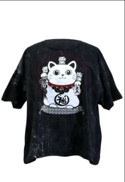T-Shirt Animal Printed Embroidery Dye cotton