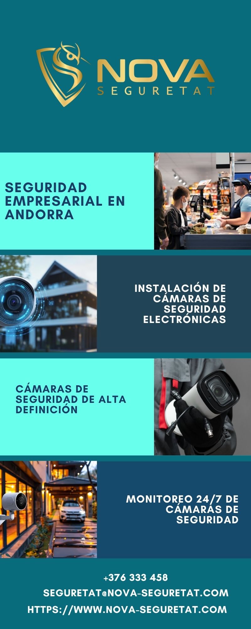 Seguridad empresarial en Andorra | Nova-Seguretat