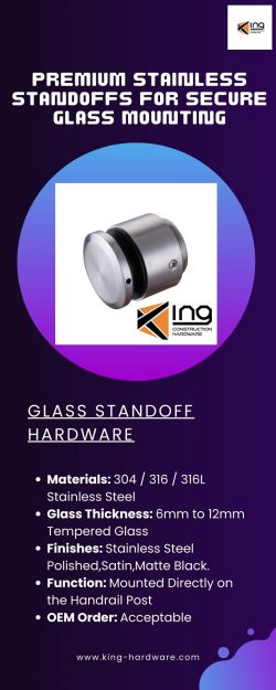 Stainless Standoffs for Durable Glass Panel Mounting