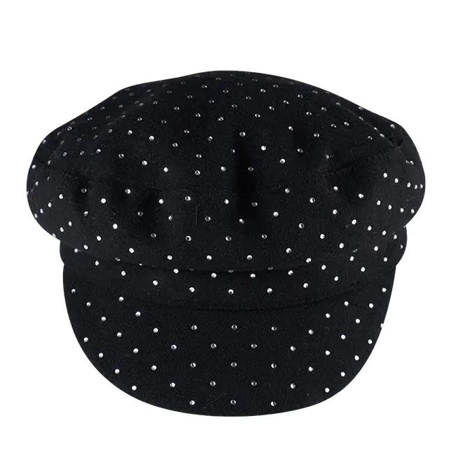 Stylish Rhinestone Decor Mariner Cap Painter Hat