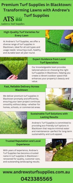 Turf supplies blacktown
