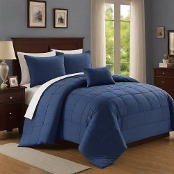 Elevate Your Sleep with Egyptian Cotton Comforters and Blue Ruffle Duvet Covers