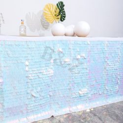 Custom Sequin Table Skirt   