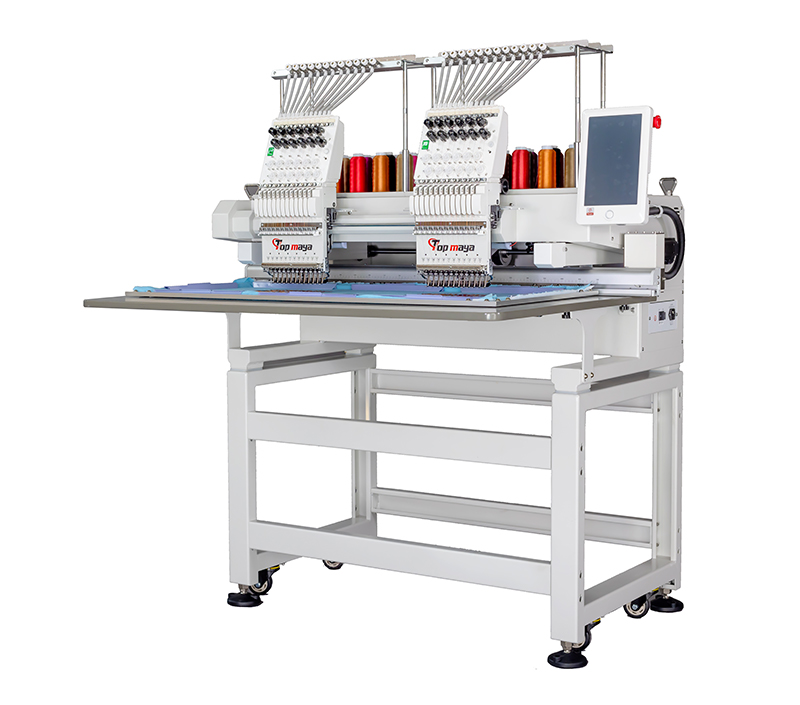 2 head embroidery machine