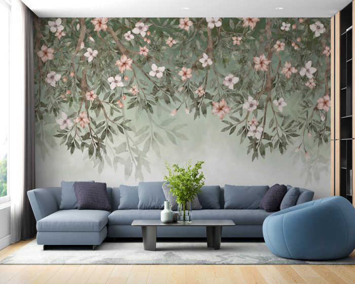 floral wall paper