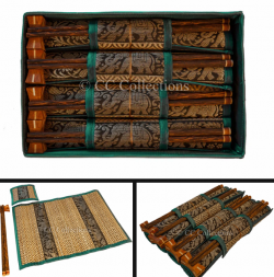 Placemat Chopstick & coasters set of 4