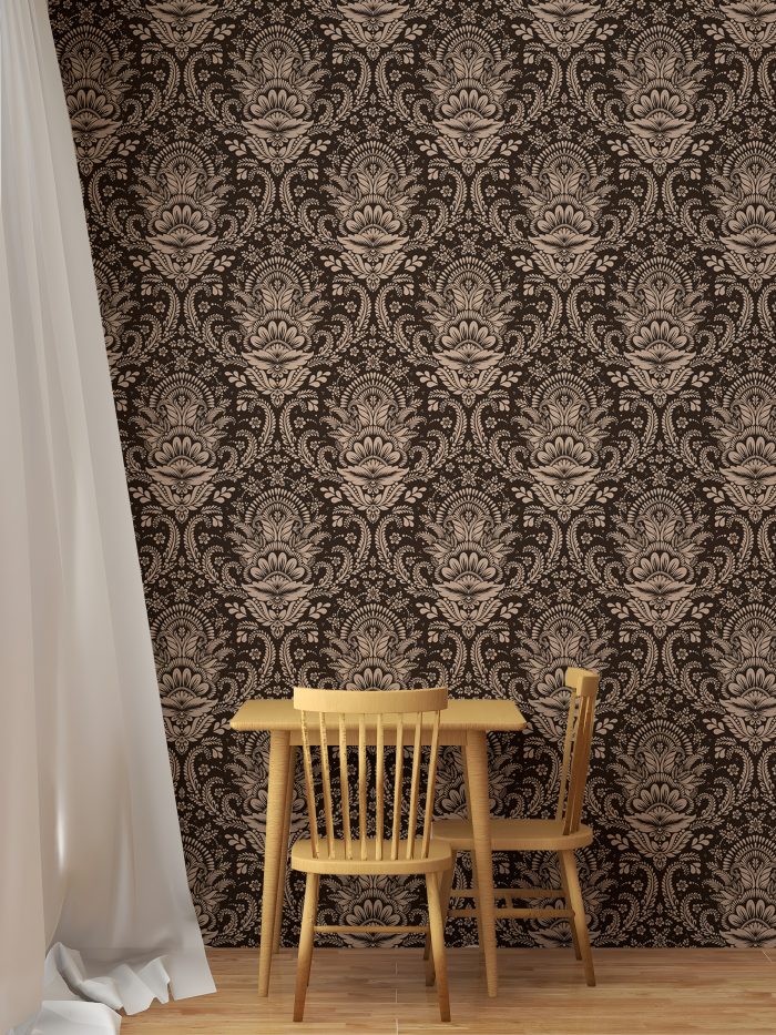damask wallpaper