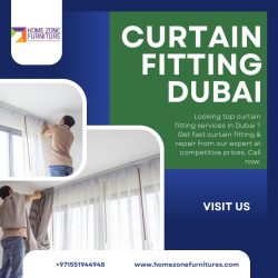 Professional Curtain Fitting Dubai Services | Home Zone Furniture