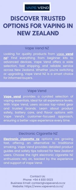 Explore Top Vaping Products with vape vend nz Today