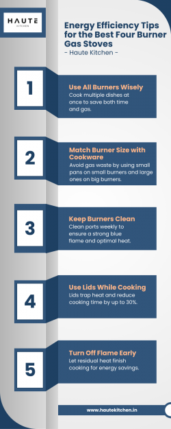 Energy Efficiency Tips for the Best Four Burner Gas Stoves