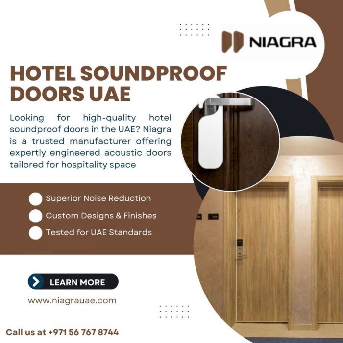 Premium Hotel Soundproof Doors in UAE – Niagra Doors