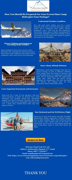 How You Should Be Prepared For Your Everest Base Camp Helicopter Tour Package