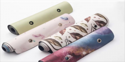 Curved Capsule Rubber Yoga Mat