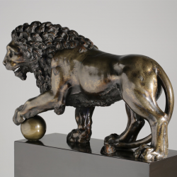 Bronze Lion Sculpture