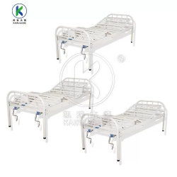 Flat hospital bed