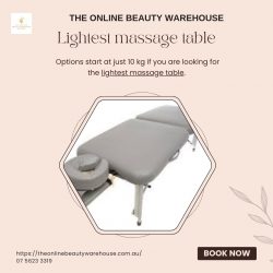 Lightest massage table
