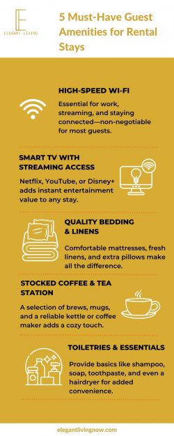 5 Must-Have Guest Amenities for Rental Stays