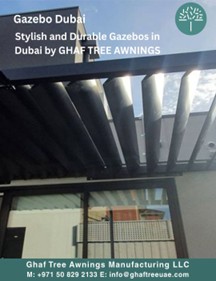 Stylish and durable gazebos in Dubai by Ghaf Tree Awnings
