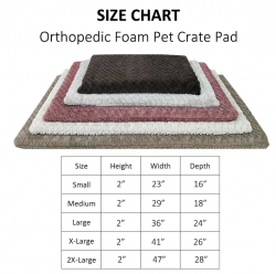 Orthopedic Memory Foam Dog Mat Pet Crate Pad