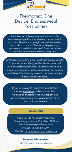 Thermomix: One Device, Endless Meal Possibilities