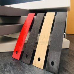 Dark colour Wood grain High Gloss pvc edge banding