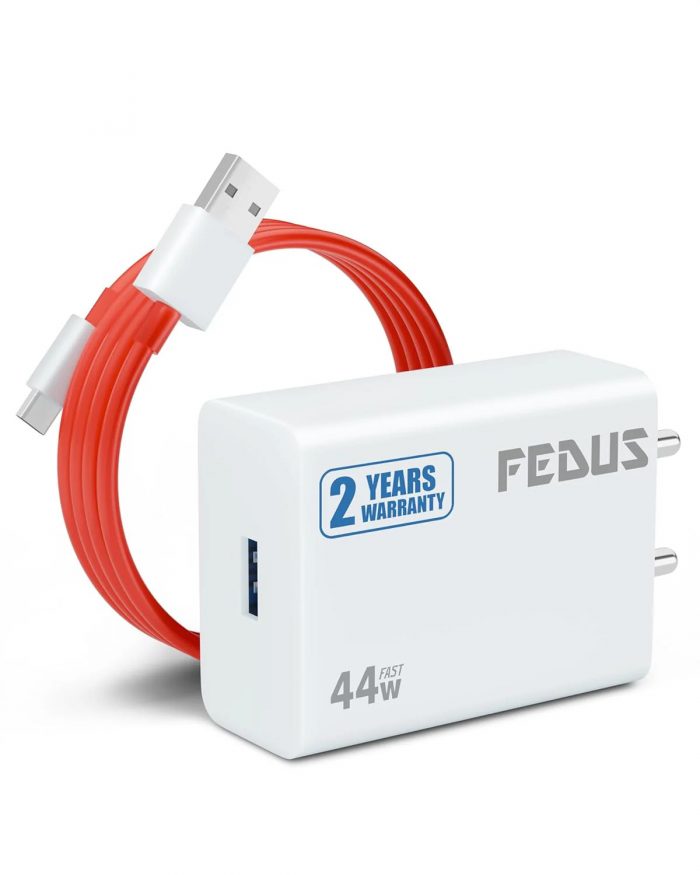 FEDUS Vivo 44W C-Type Flash Fast Charger Adapter for Vivo V40, V40 Pro, V40e, Y300 5G, Y28E, Y28 ...