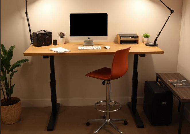 steelcase height adjustable desk