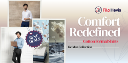 Comfort Redefined: Cotton Formal Shirts for Men Collection
