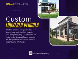 Custom Louvered Pergola