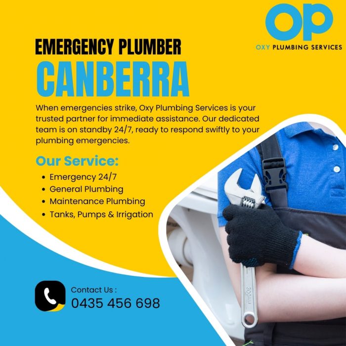 Emergency plumber canberra