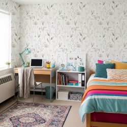 Dorm room wallpapers: Interesting ways to transform a boring college dorm