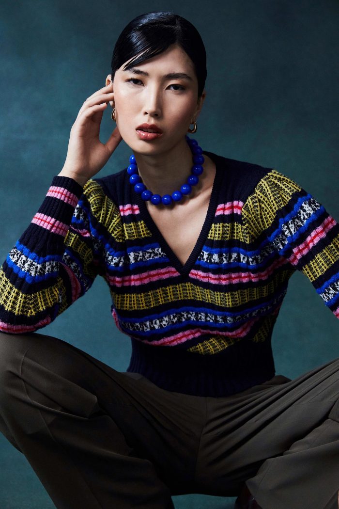 Jacquard Vest Women