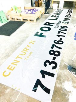 Custom banners for your business in Richmond, TX, USA.