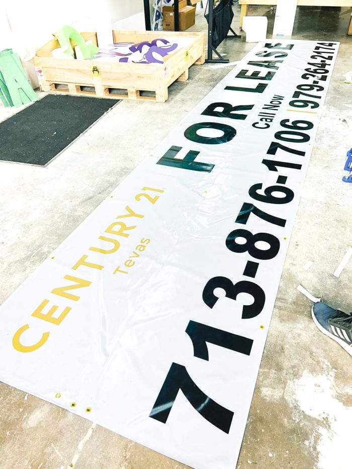 Custom banners for your business in Richmond, TX, USA.
