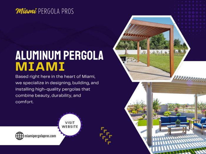 Aluminium pergolas Miami
