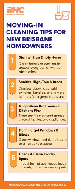 Moving-In Cleaning Tips for Brisbane Homeowners