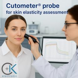 Cutometer Probe in Action – Gold Standard for Skin Elasticity Assessment