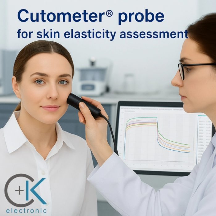 Cutometer Probe in Action – Gold Standard for Skin Elasticity Assessment