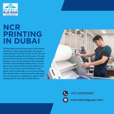 Premium NCR Printing in Dubai – Blue Ridge Service
