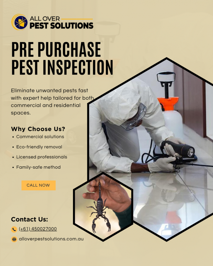 Pre Purchase Pest Inspection Melbourne – Expert Property Checks