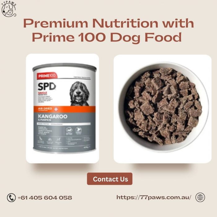 Premium Nutrition with Prime 100 Dog Food | 77Paws