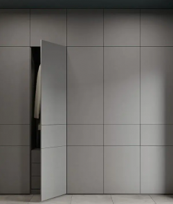 Bedroom Gray Simple Closet Wardrobes