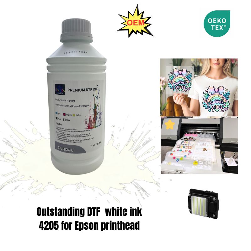 Textile Pigment Ink DTF White